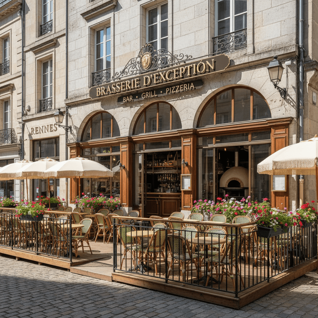 Bar-brasserie à Rennes : terrasse - licence IV