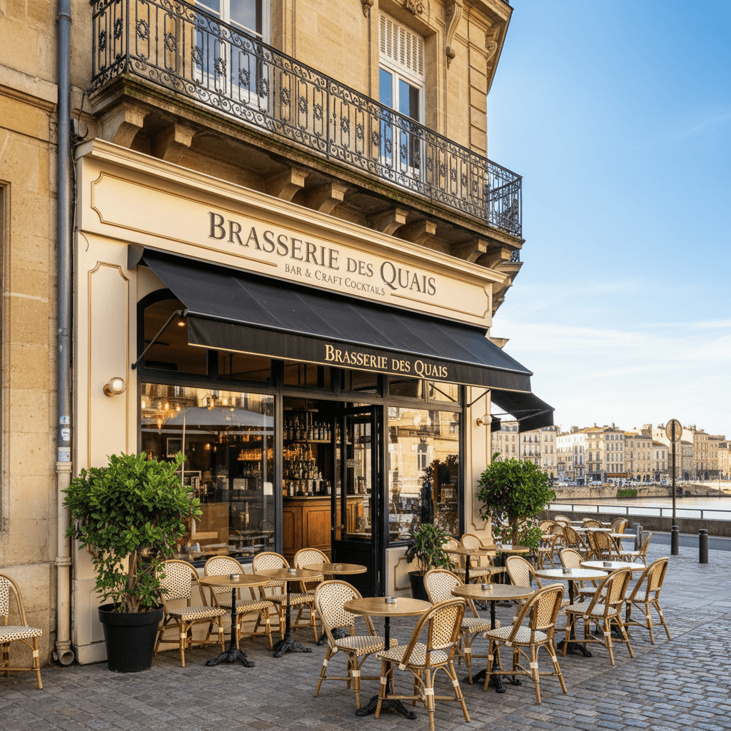 Bar-brasserie à Bordeaux : terrasse - licence IV
