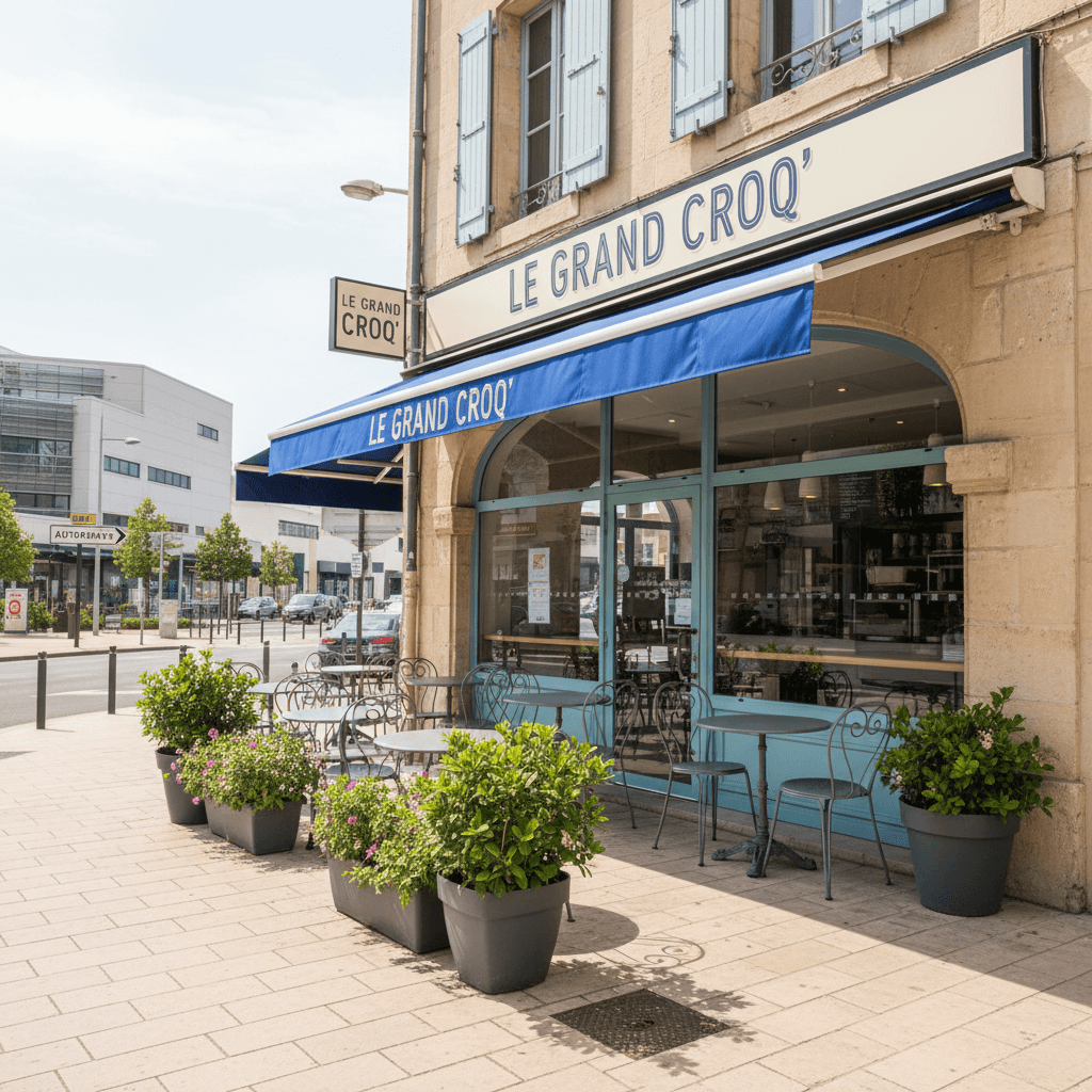 Fast-food 78m² à Montpellier : terrasse - licence IV