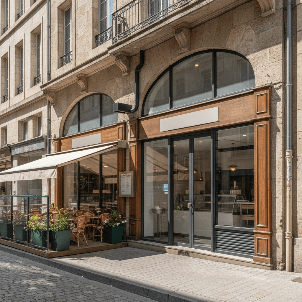 Fast-food 140m² à Grenoble : terrasse - licence IV