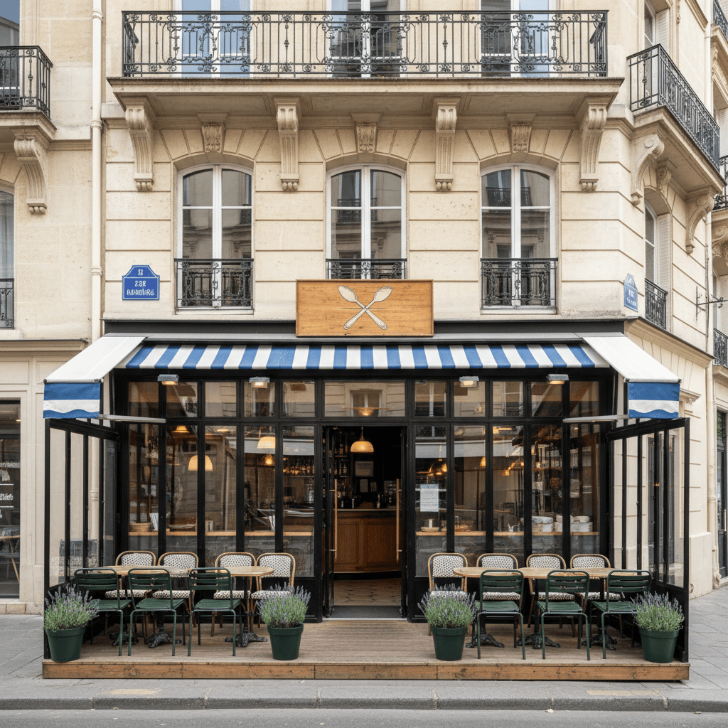 Restaurant clé en main à Paris 17e avec terrasse
