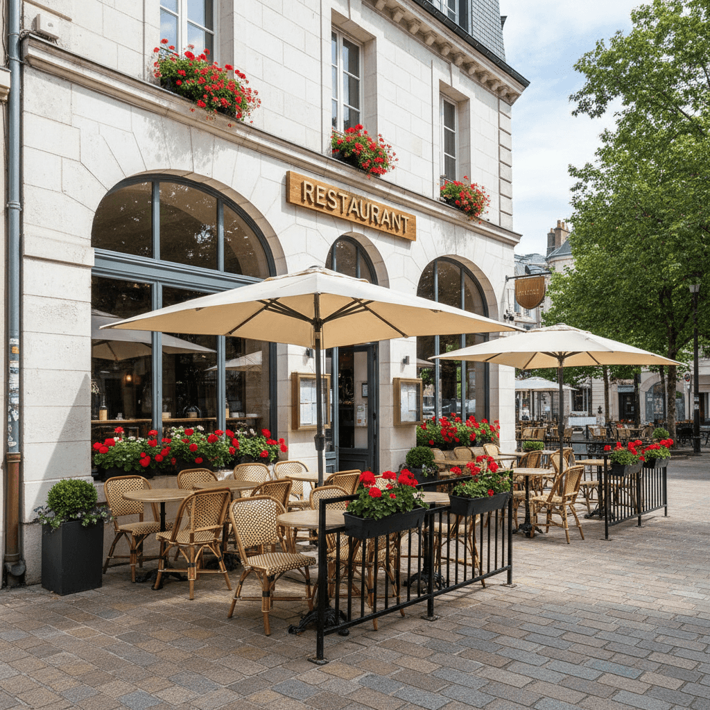 Restaurant 85m² à Nantes : terrasse - licence IV