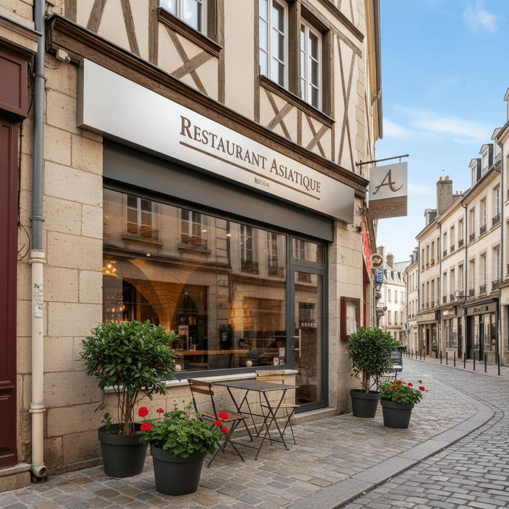 Restaurant 155m² à Rouen : cuisine équipée - cave/réserve