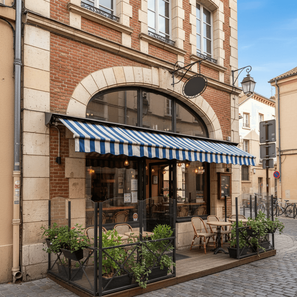 Restaurant 70m² à Toulouse : terrasse - licence IV