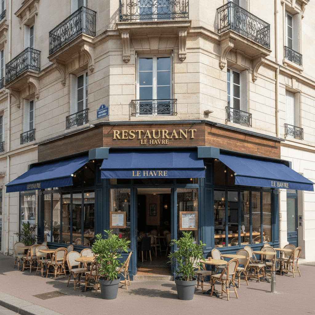 Restaurant 377m² à Le Havre : terrasse - licence IV