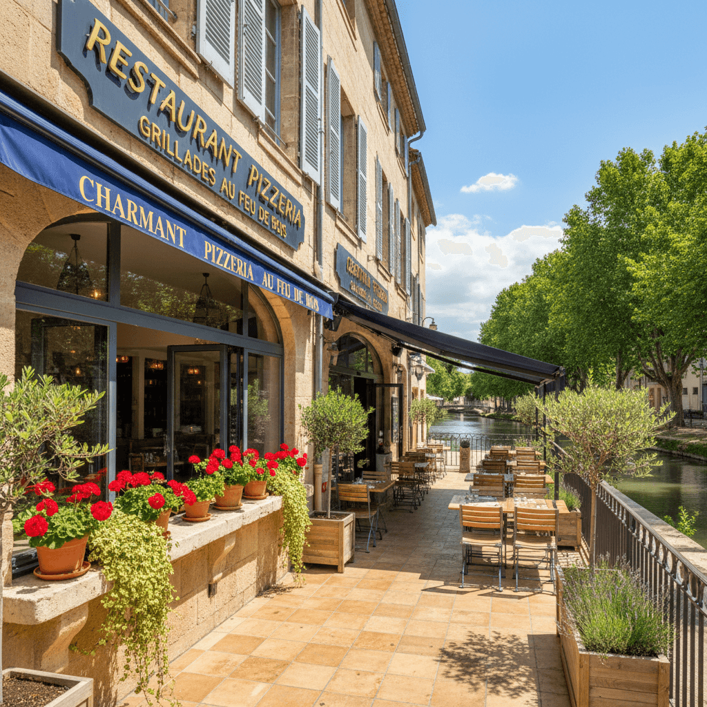 Restaurant à Montpellier : terrasse - extraction