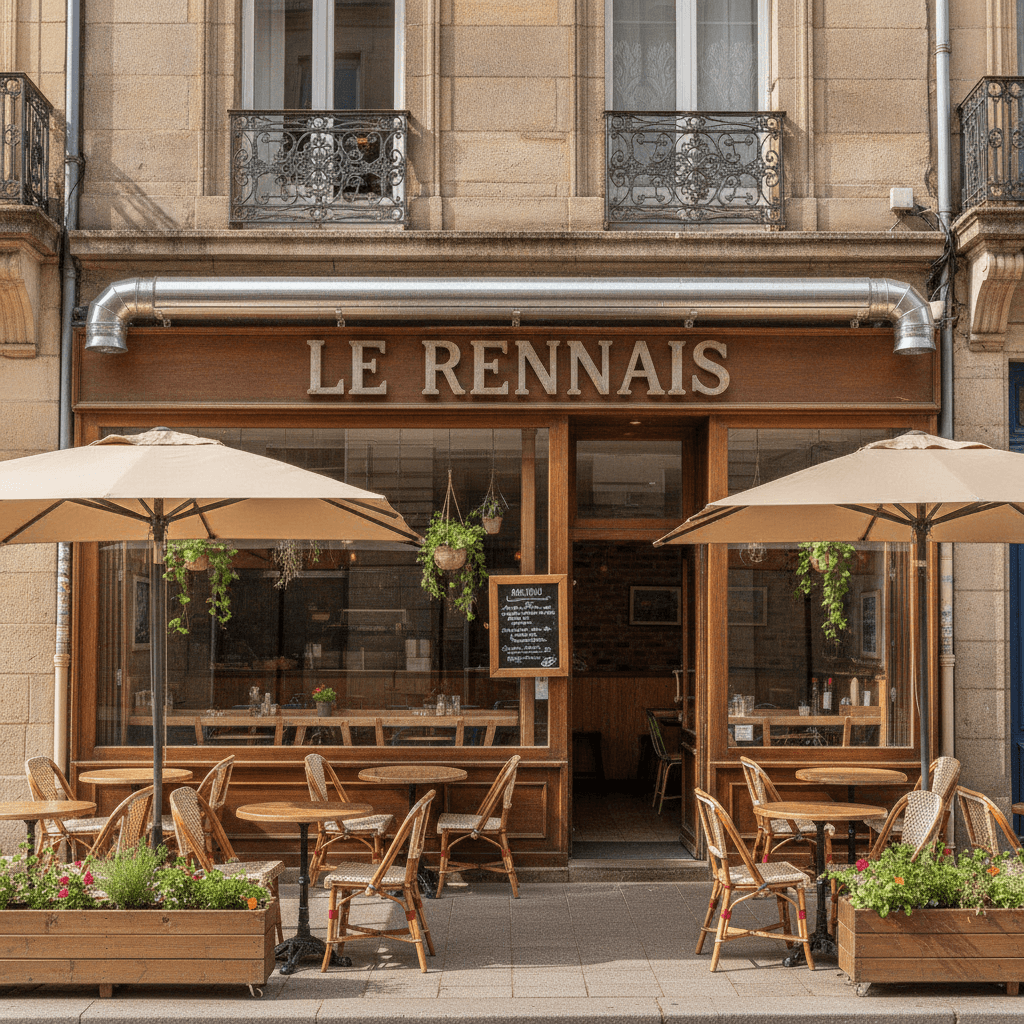 Snack à Rennes : terrasse - extraction