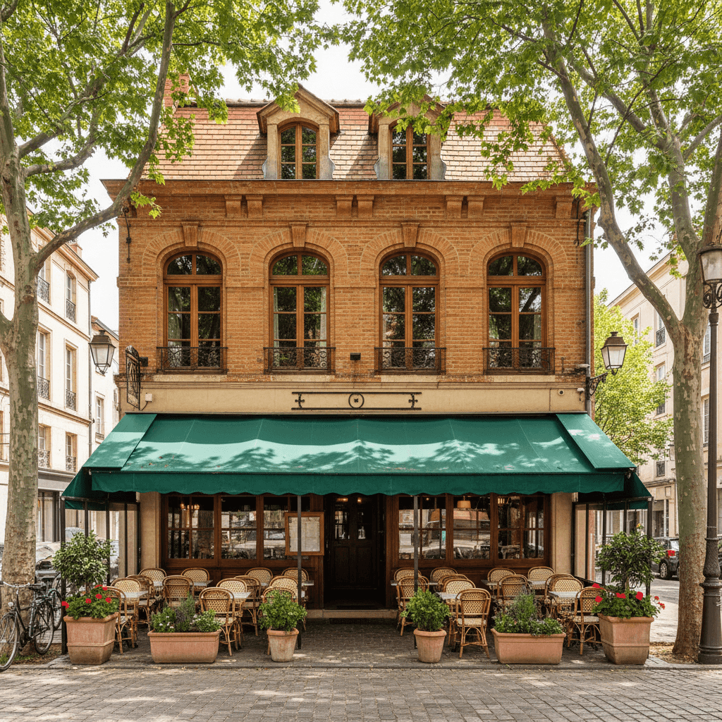 Restaurant 80m² à Toulouse : terrasse - extraction