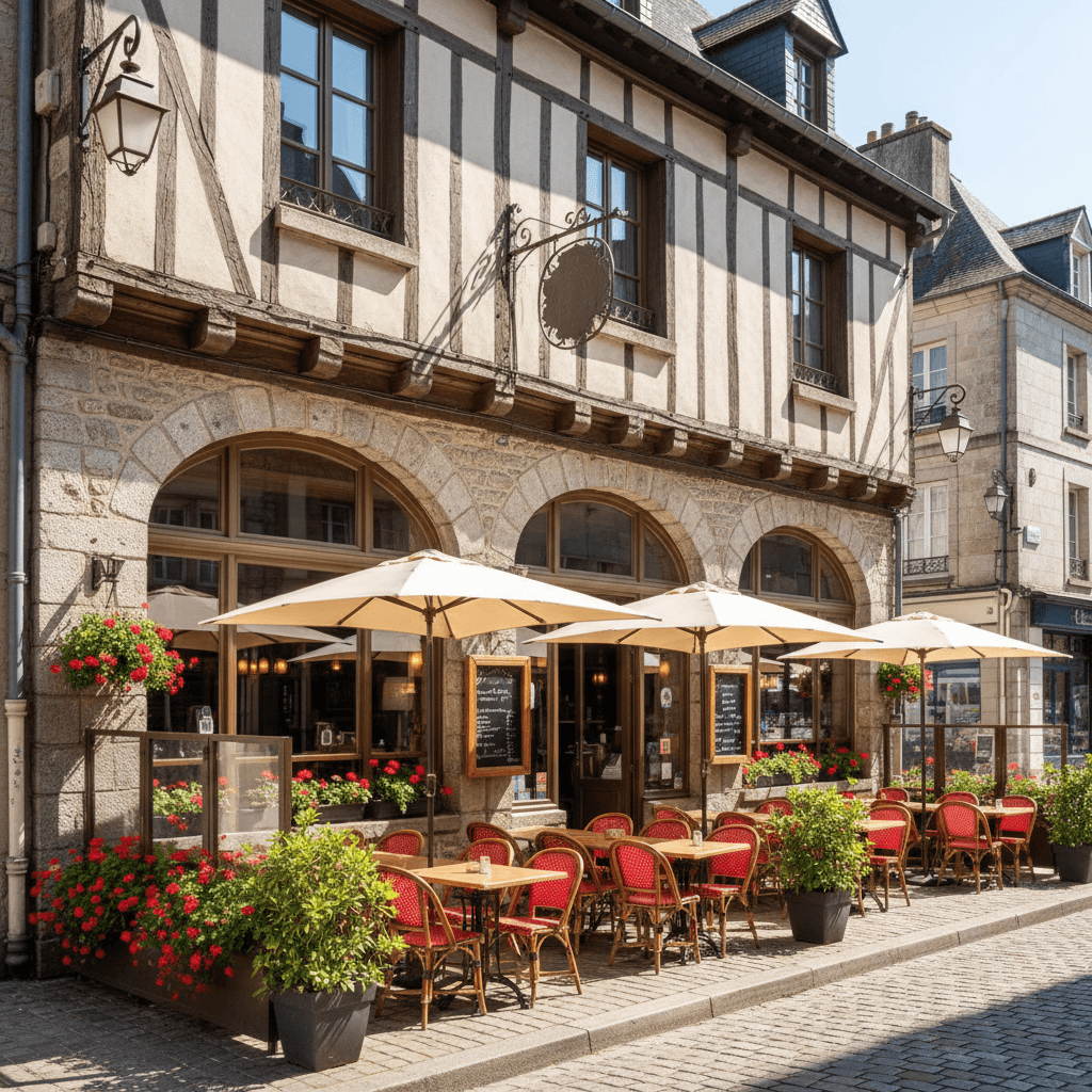 Restaurant 150m² à Rennes : terrasse - extraction