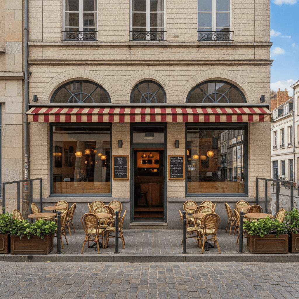 Bar-brasserie 70m² à Lille : terrasse - licence IV