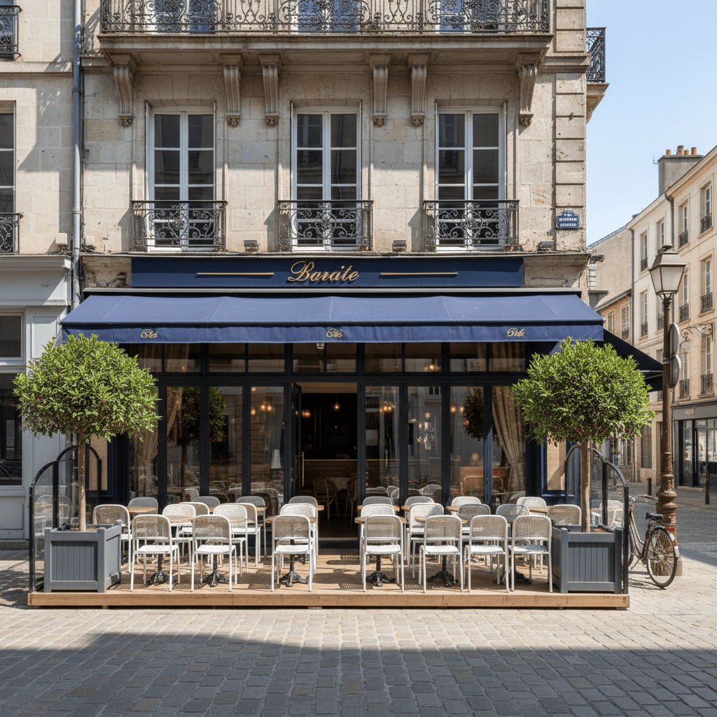 Restaurant 120m² à Nantes : terrasse - licence IV