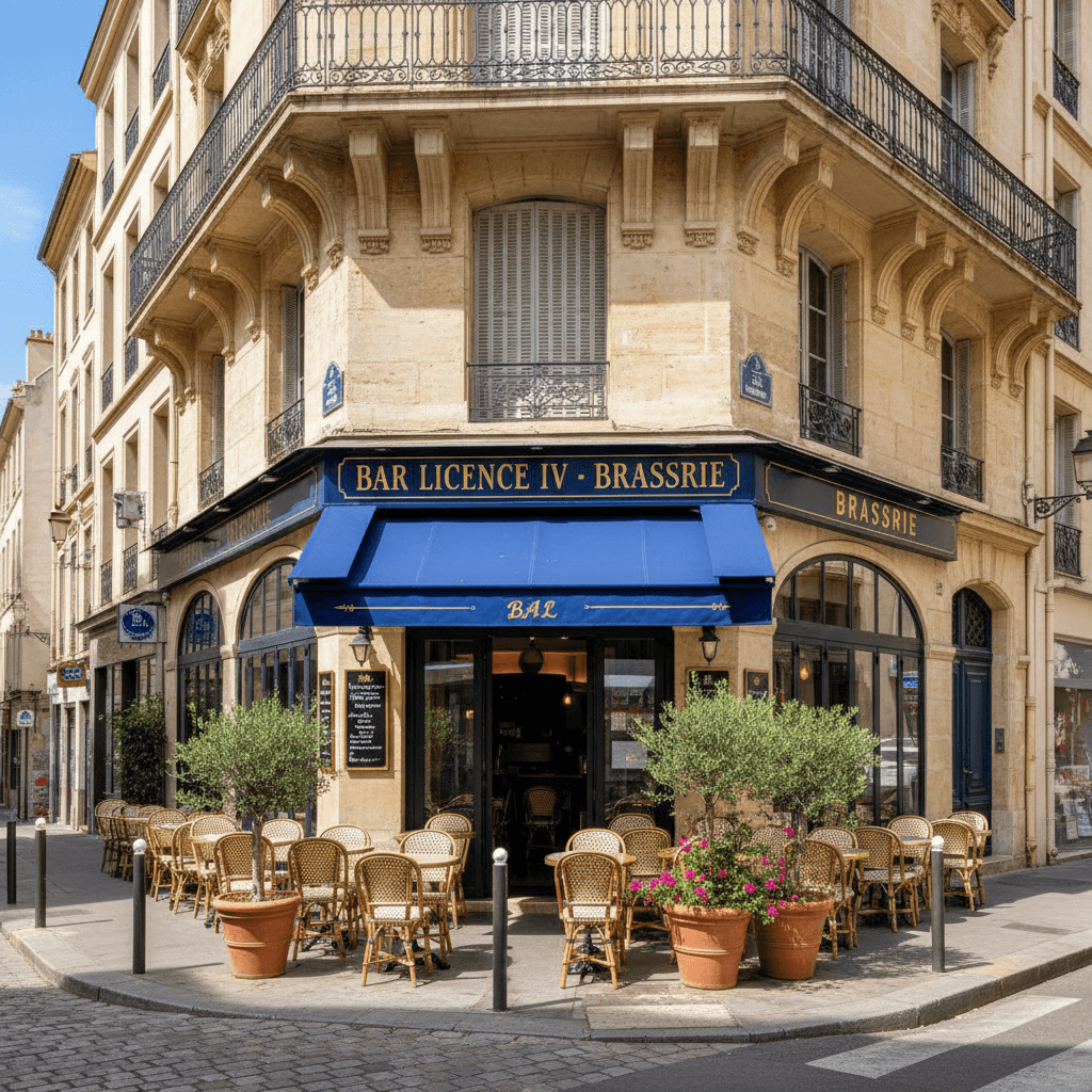 Bar-brasserie 55m² à Marseille : terrasse - licence IV