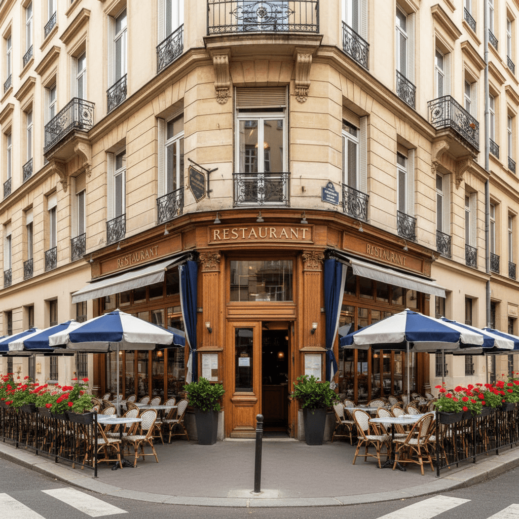 Restaurant 75m² à Lyon : terrasse - extraction