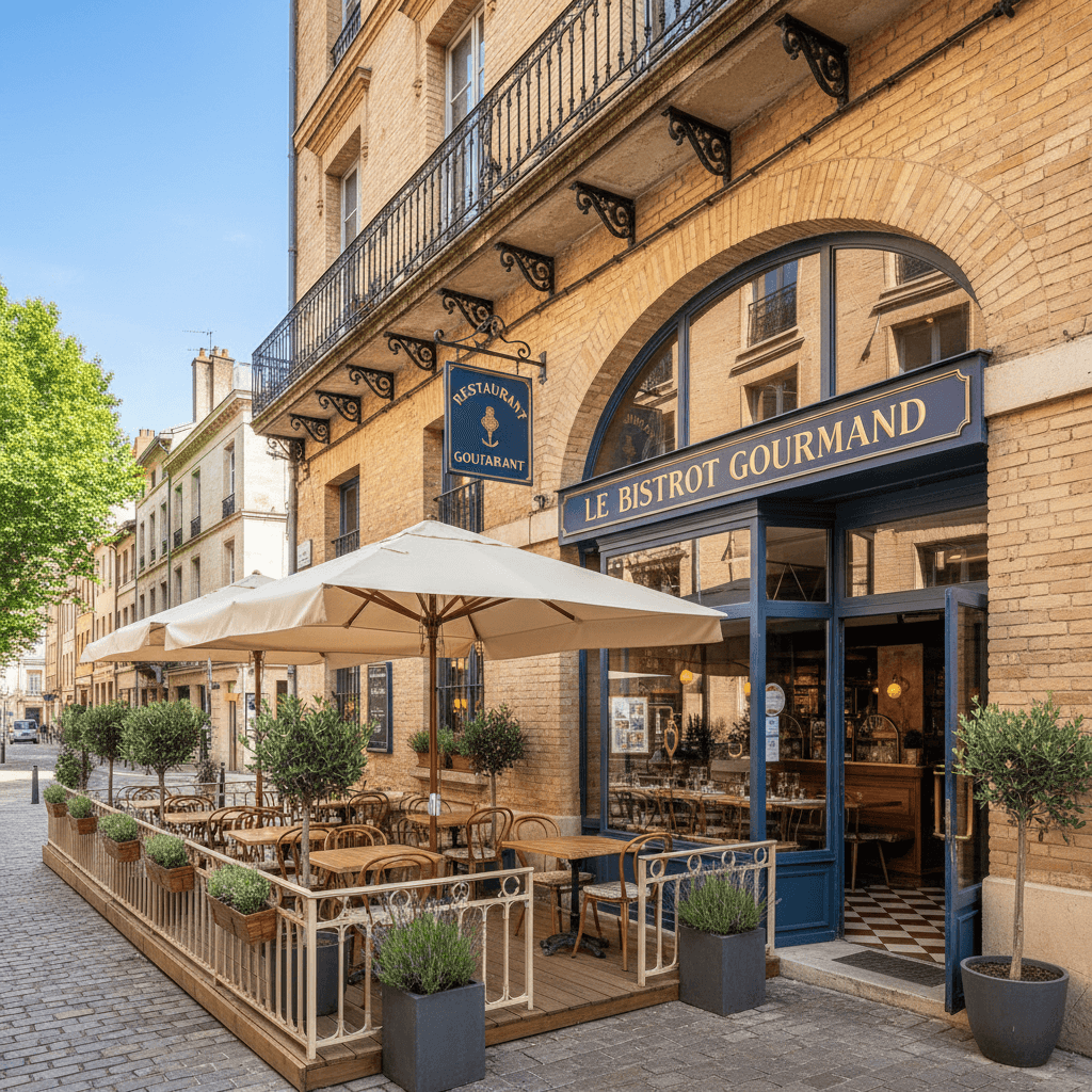 Restaurant 81m² à Toulouse : terrasse - extraction