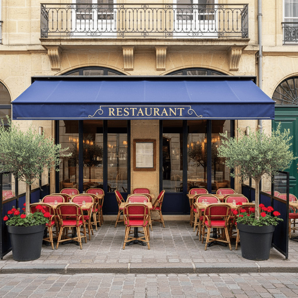 Restaurant 35m² à Bordeaux : terrasse - licence IV