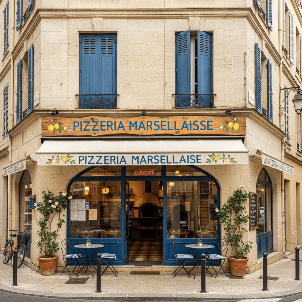 Restaurant 30m² à Marseille : terrasse - licence IV