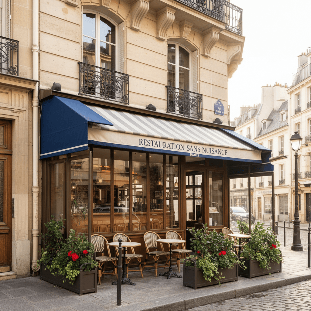 Restauration sans nuisance à Paris - 33 m²