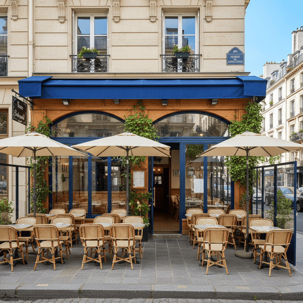 Restaurant 14 couverts à Paris : extraction - cave/réserve