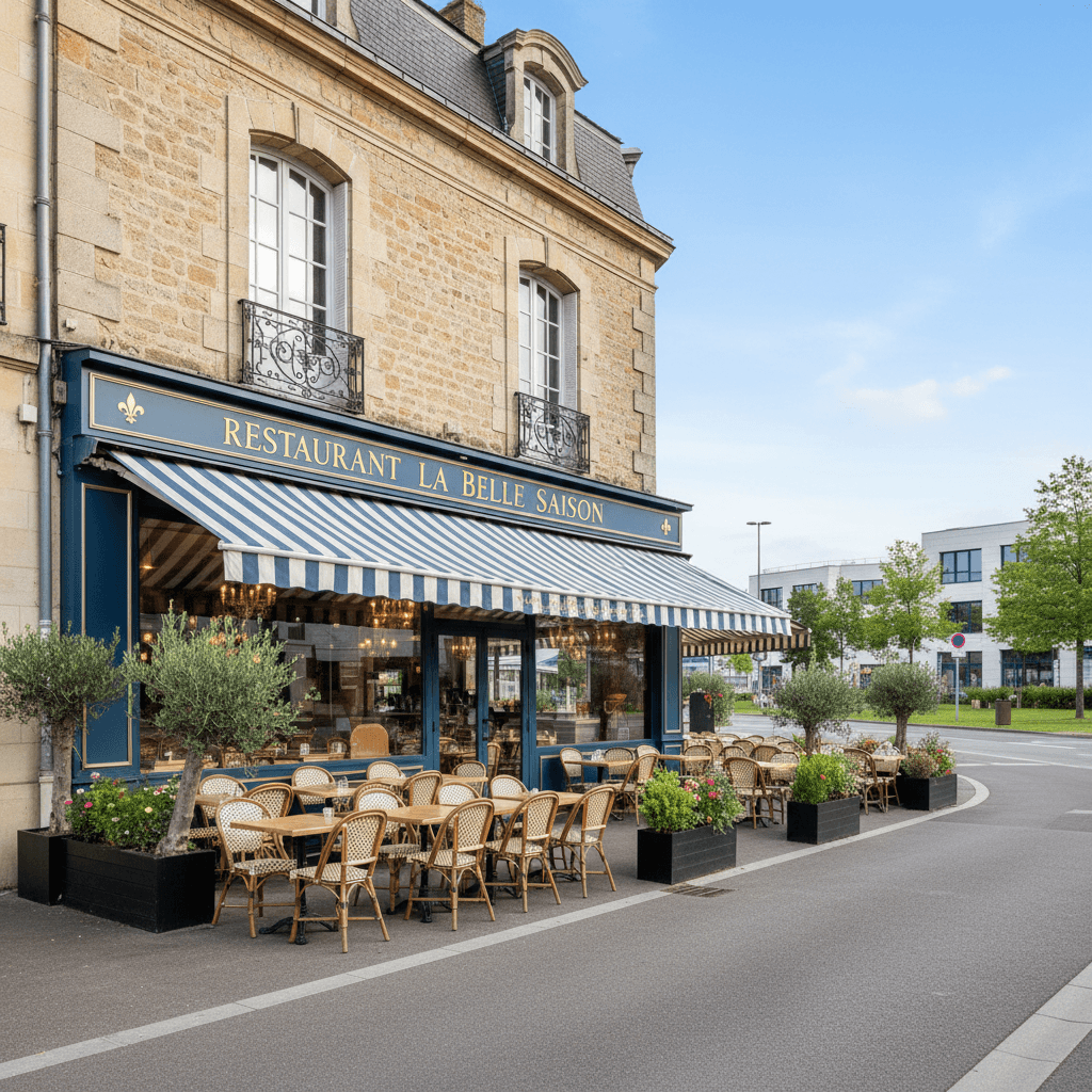 Restaurant 172m² à Nantes : terrasse
