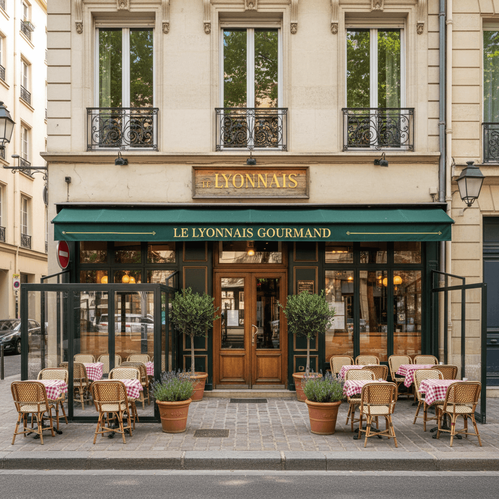 Restaurant 88m² à Lyon : terrasse - extraction