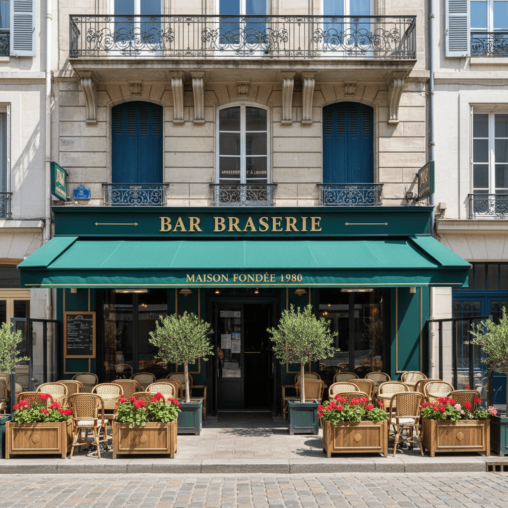 Bar-brasserie 60m² à Nantes : terrasse - licence IV