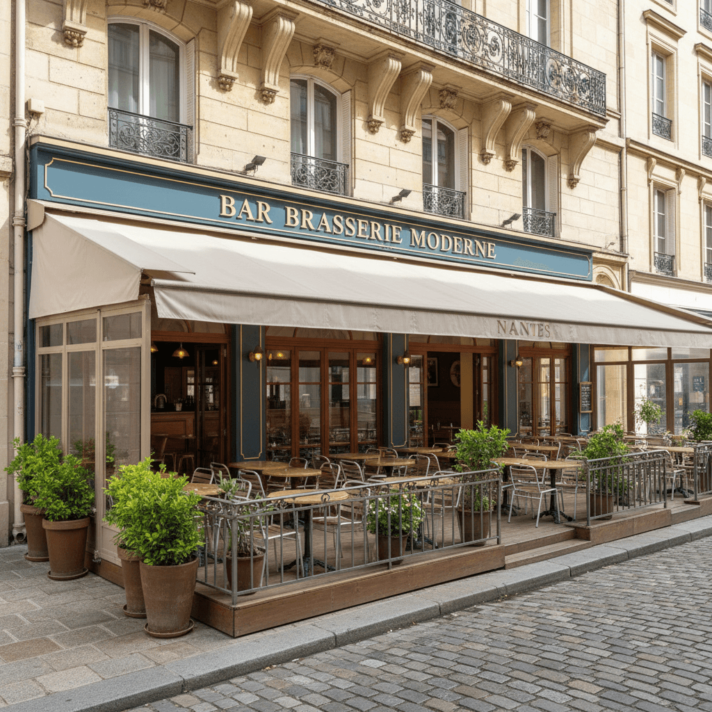 Bar-brasserie à Nantes : terrasse - licence IV