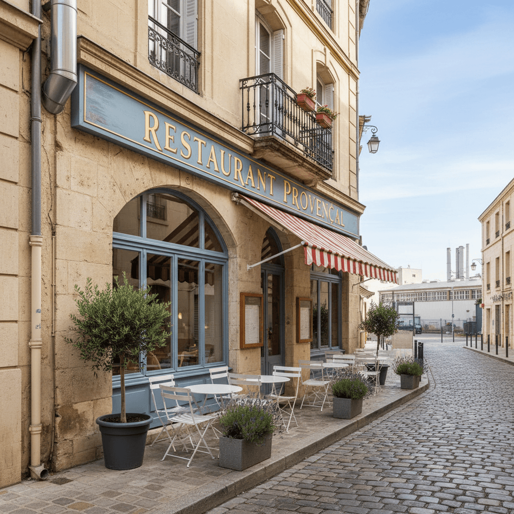 Restaurant 120m² à Marseille : terrasse - extraction