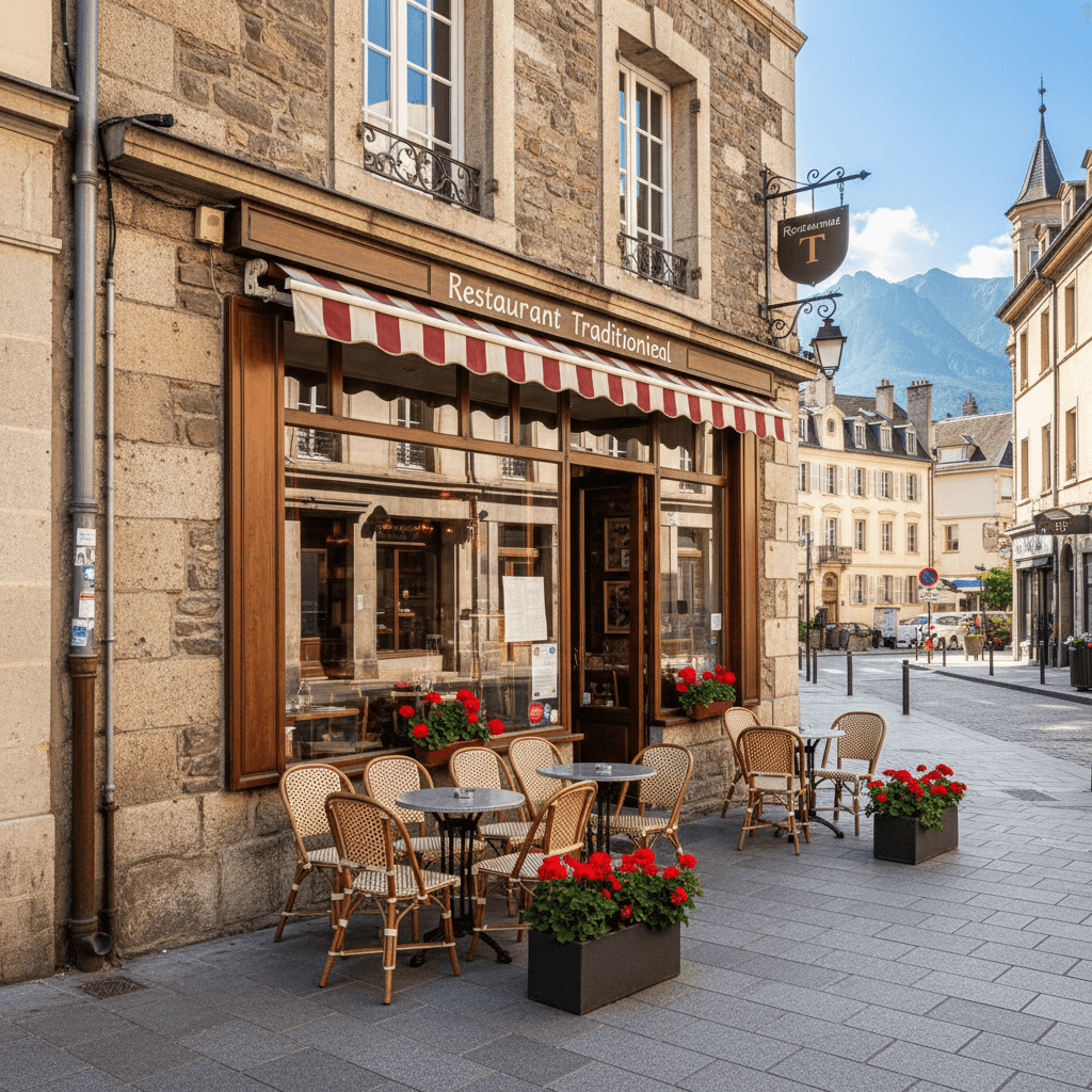 Restaurant à Grenoble : terrasse - licence IV