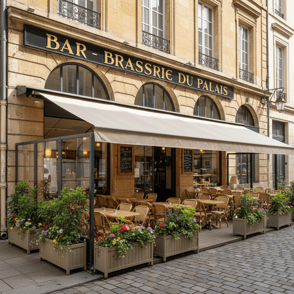 Bar-brasserie 225m² à Dijon : terrasse - licence IV