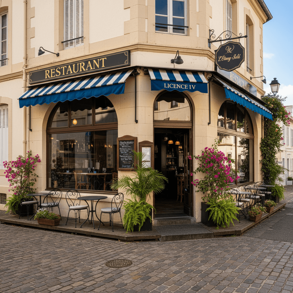 Restaurant à L'Étang-Salé : terrasse - licence IV