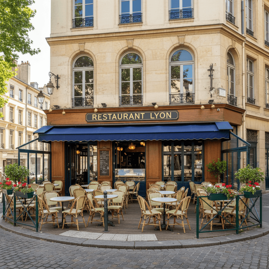 Restaurant 100m² à Lyon : terrasse - extraction