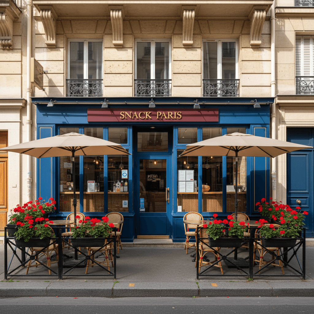 Snack 40 couverts à Paris : terrasse
