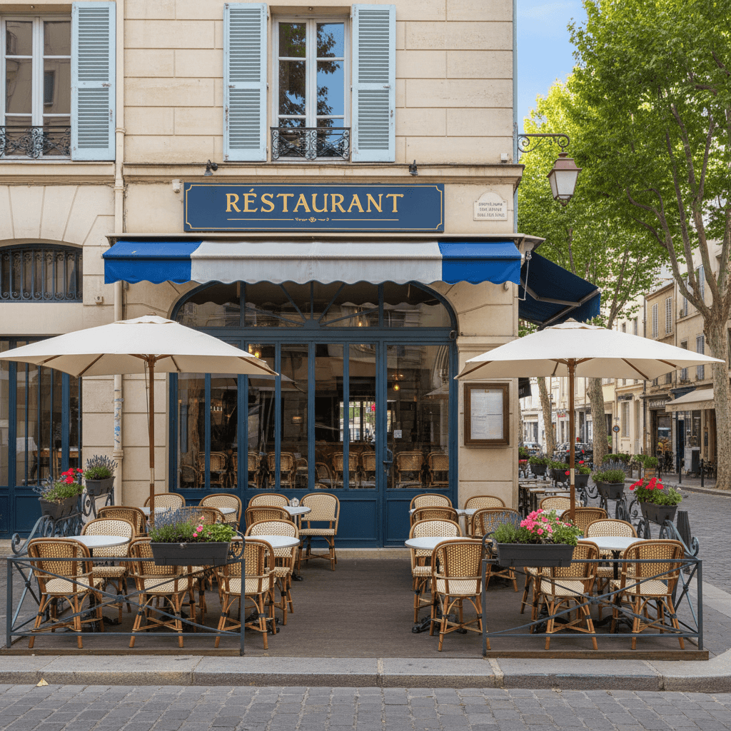 Restaurant 40m² à Marseille : terrasse - licence IV