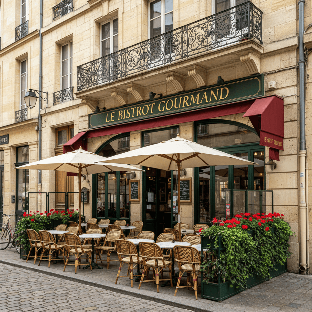 Restaurant 90m² à Bordeaux : terrasse - licence IV