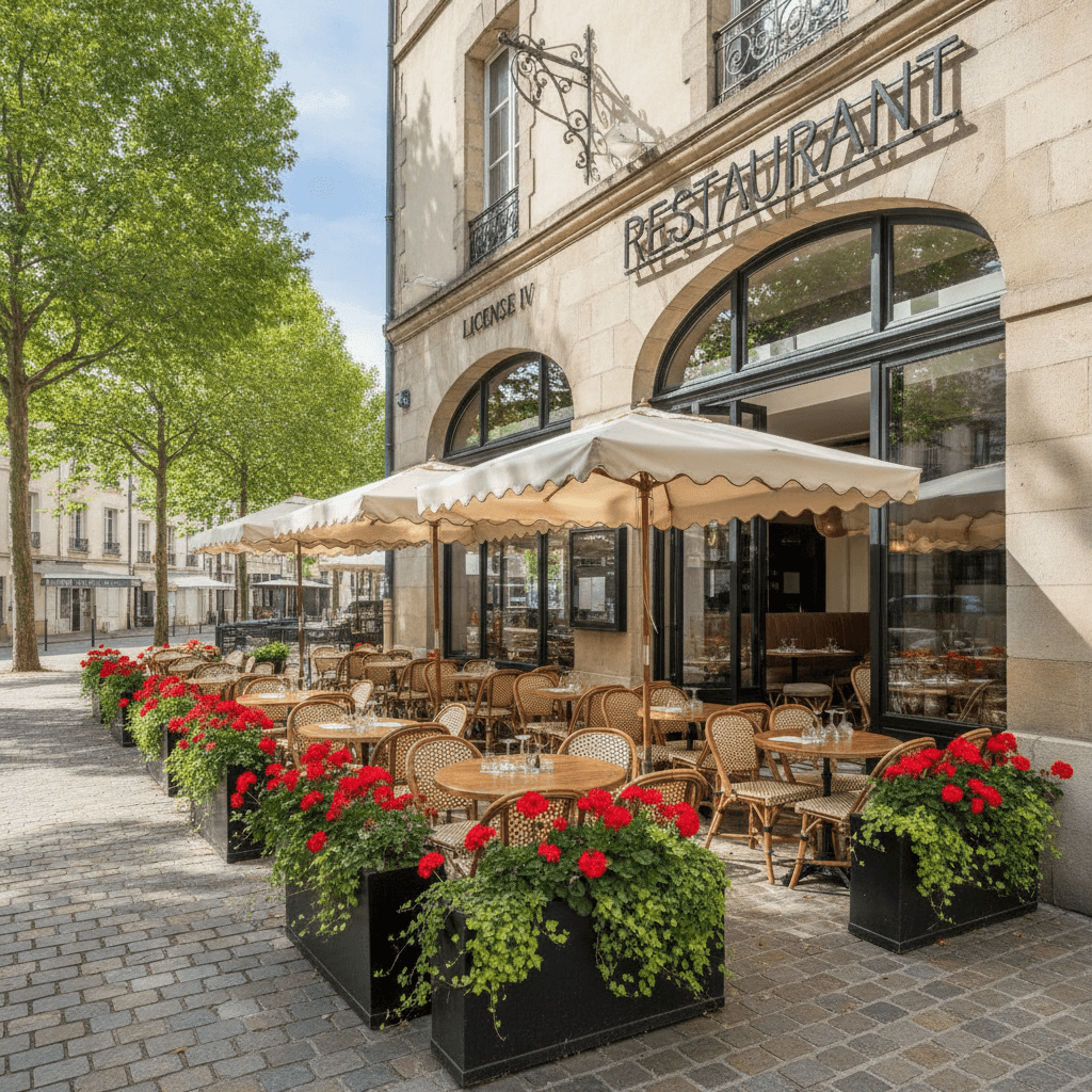 Restaurant à Rennes : terrasse - licence IV