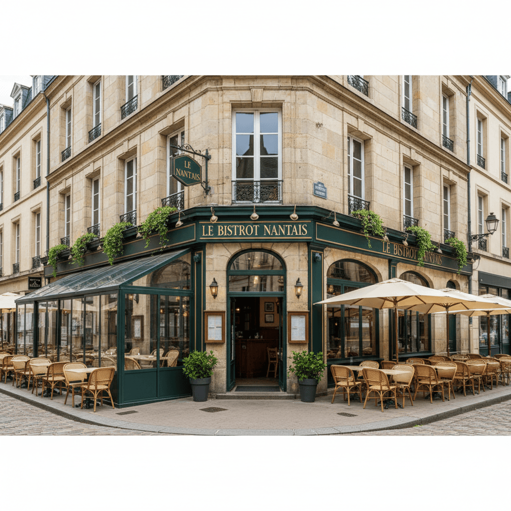 Restaurant 200m² à Nantes : terrasse - licence IV