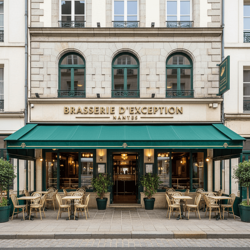 Bar-brasserie 180m² à Nantes : terrasse