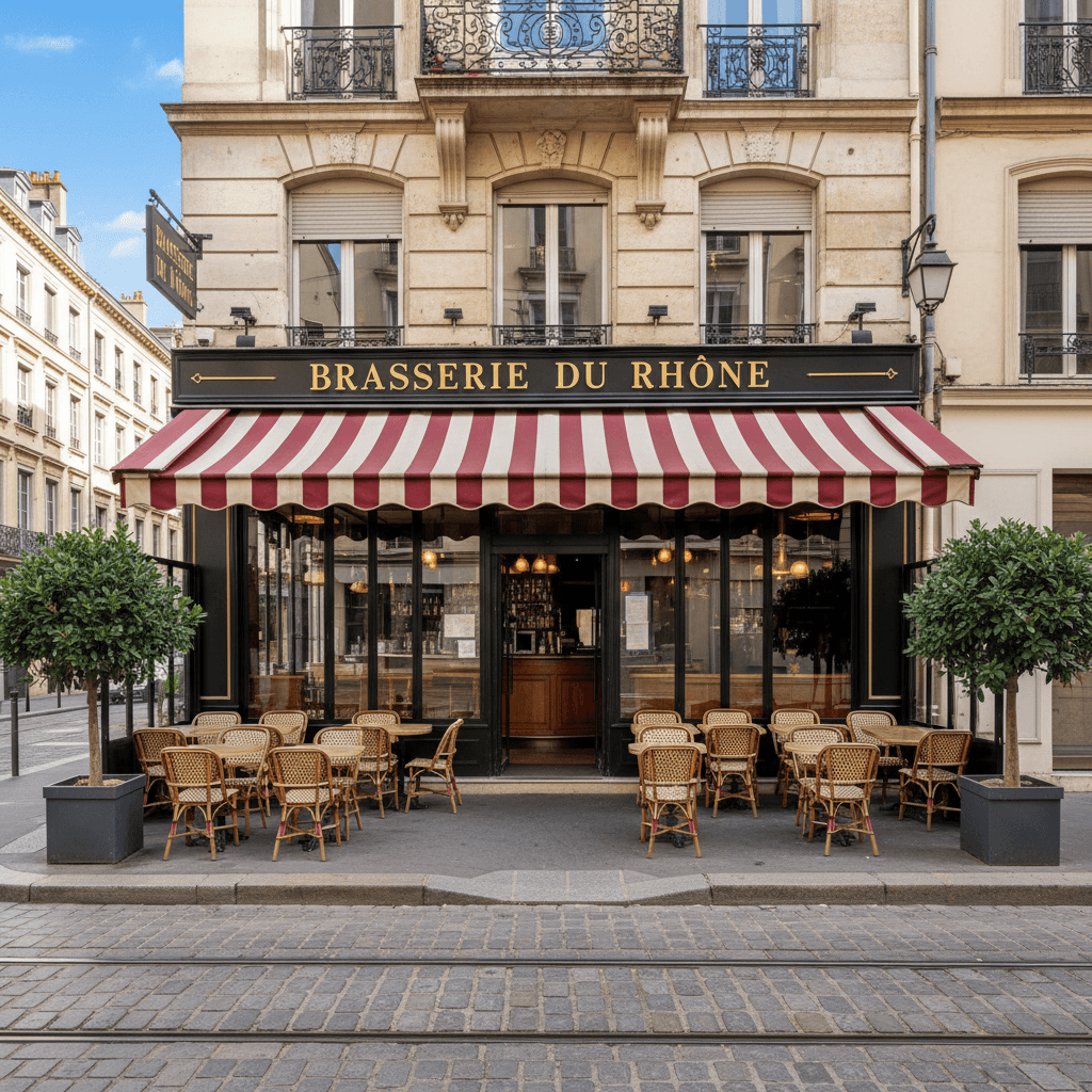 Bar-brasserie 317m² à Lyon : terrasse - licence IV