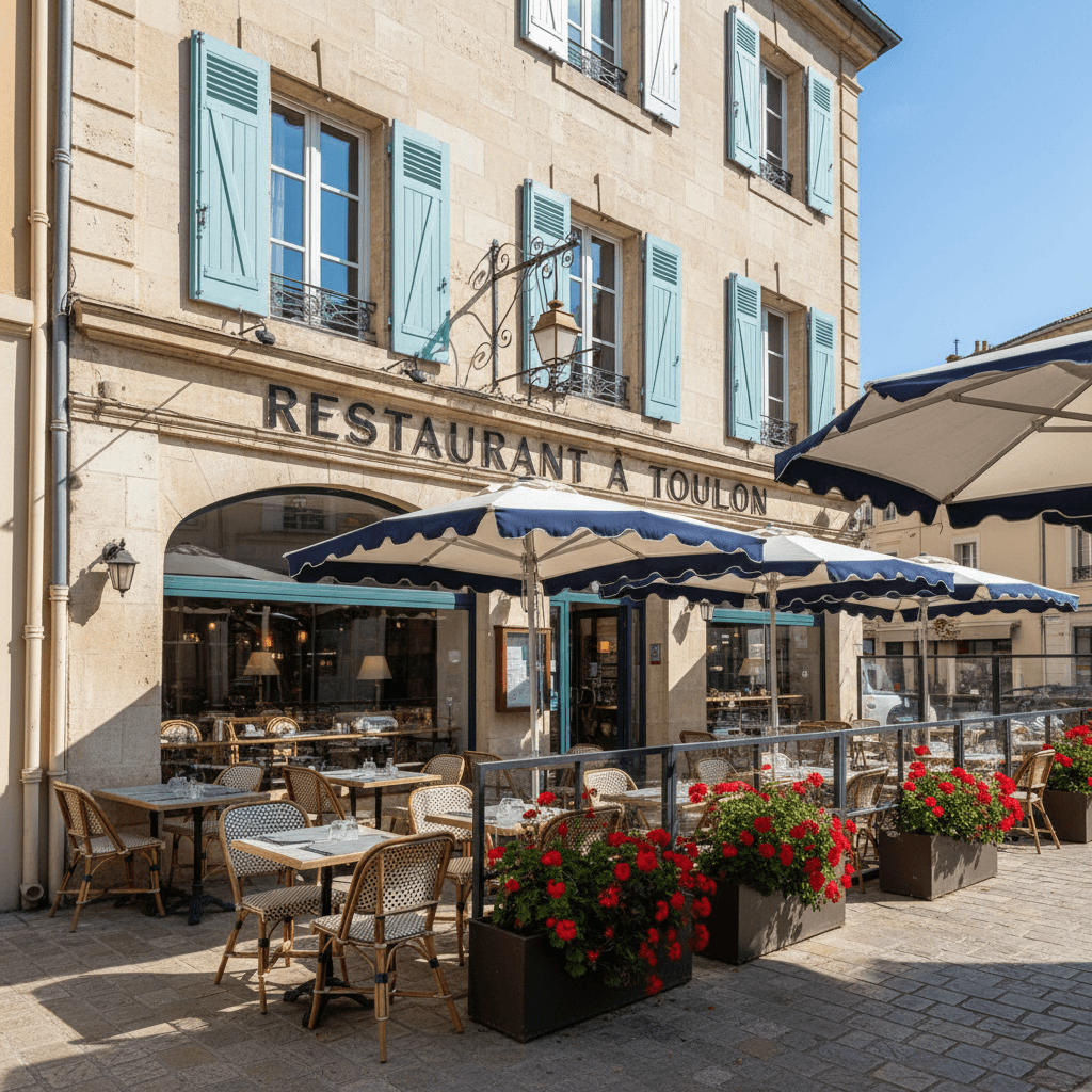Restaurant à Toulon : terrasse - licence IV