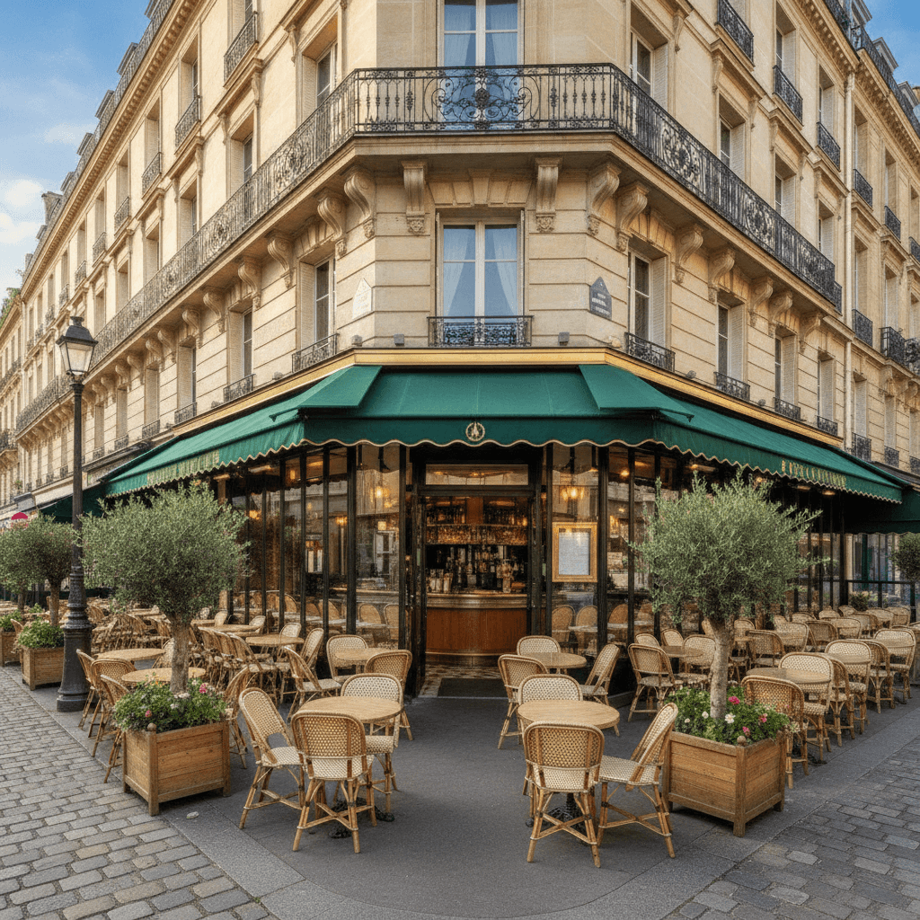 Bar-brasserie 80 couverts à Paris : terrasse - licence IV