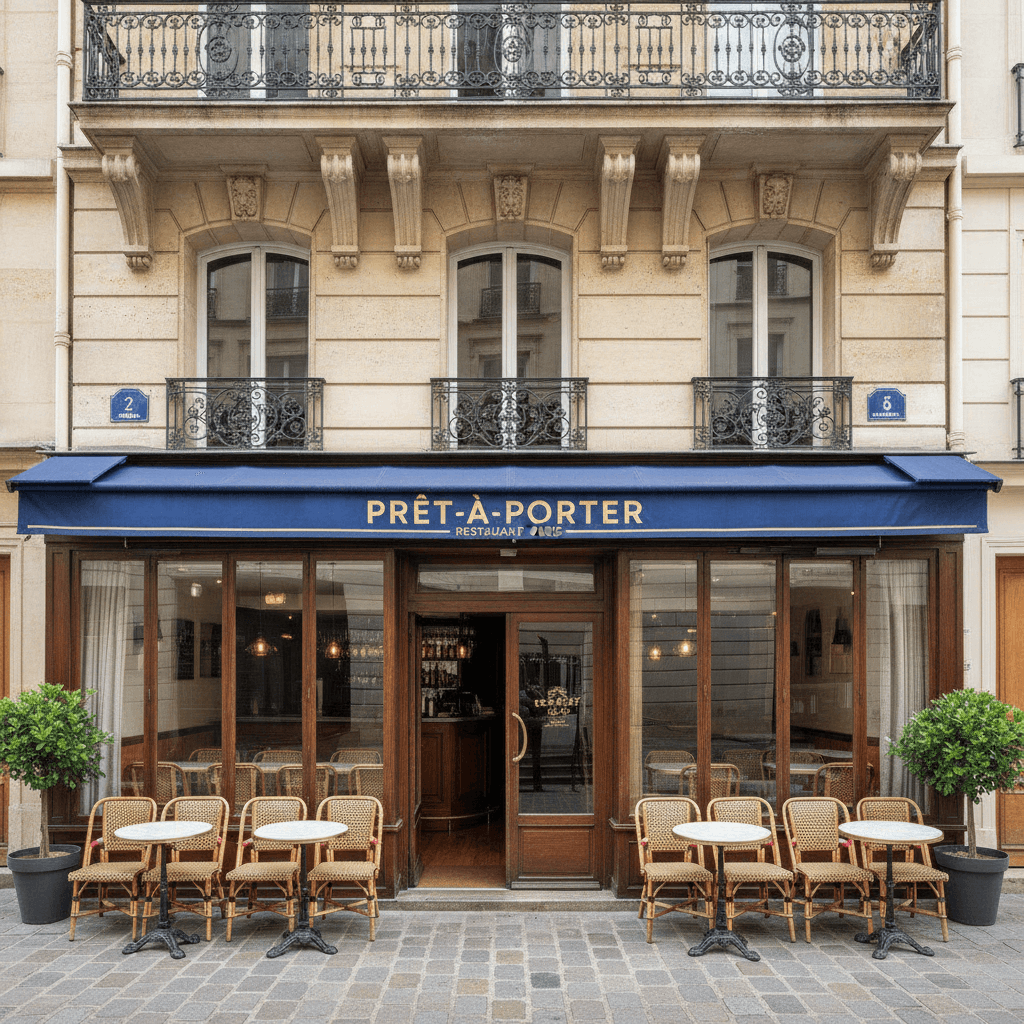 Prêt à porter 84m² à Paris : extraction