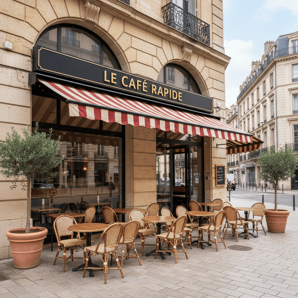Fast-food 200m² à Montpellier : terrasse - extraction