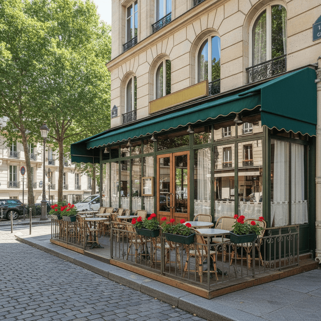Restaurant 60 couverts à Paris : terrasse - licence IV