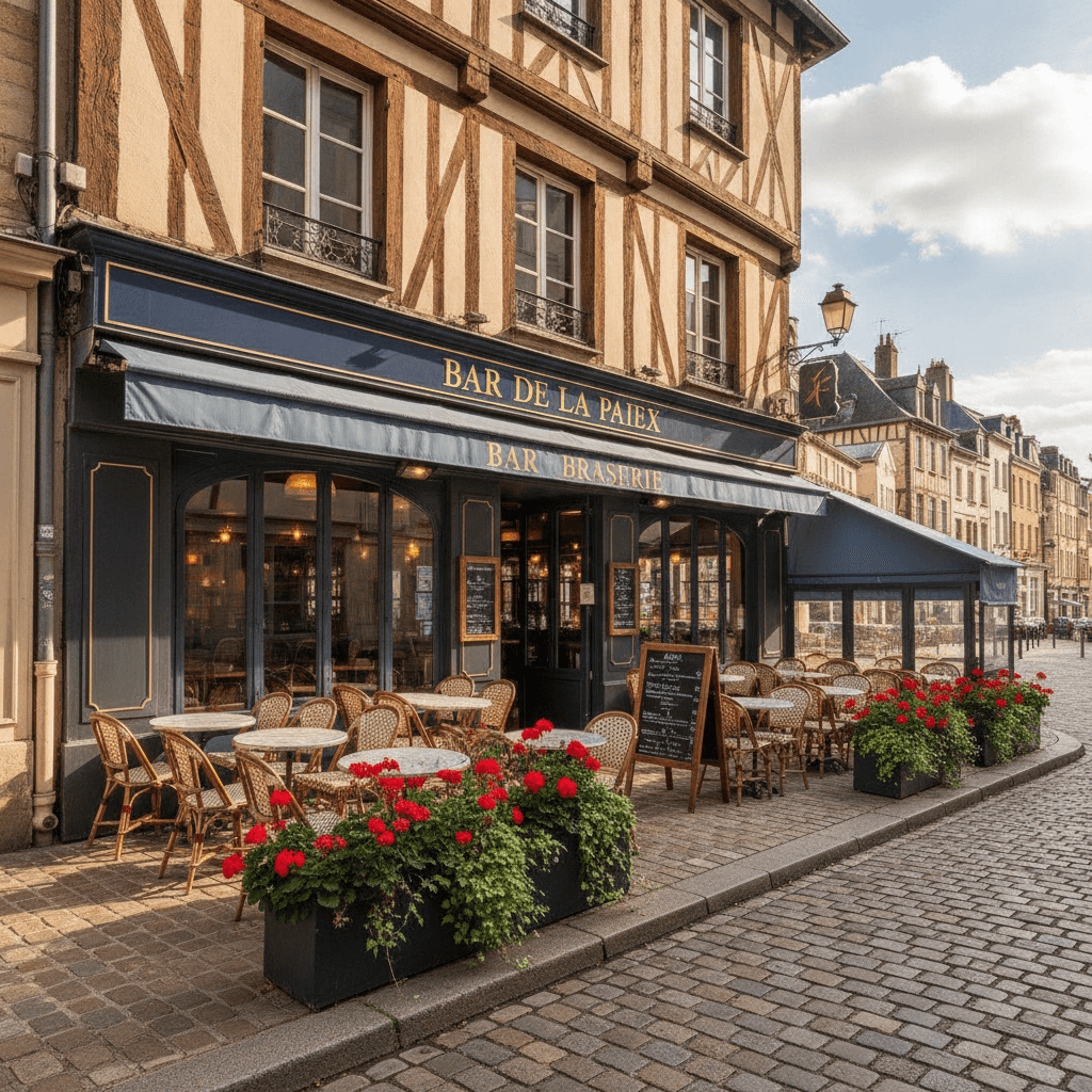 Bar-brasserie à Rouen : terrasse