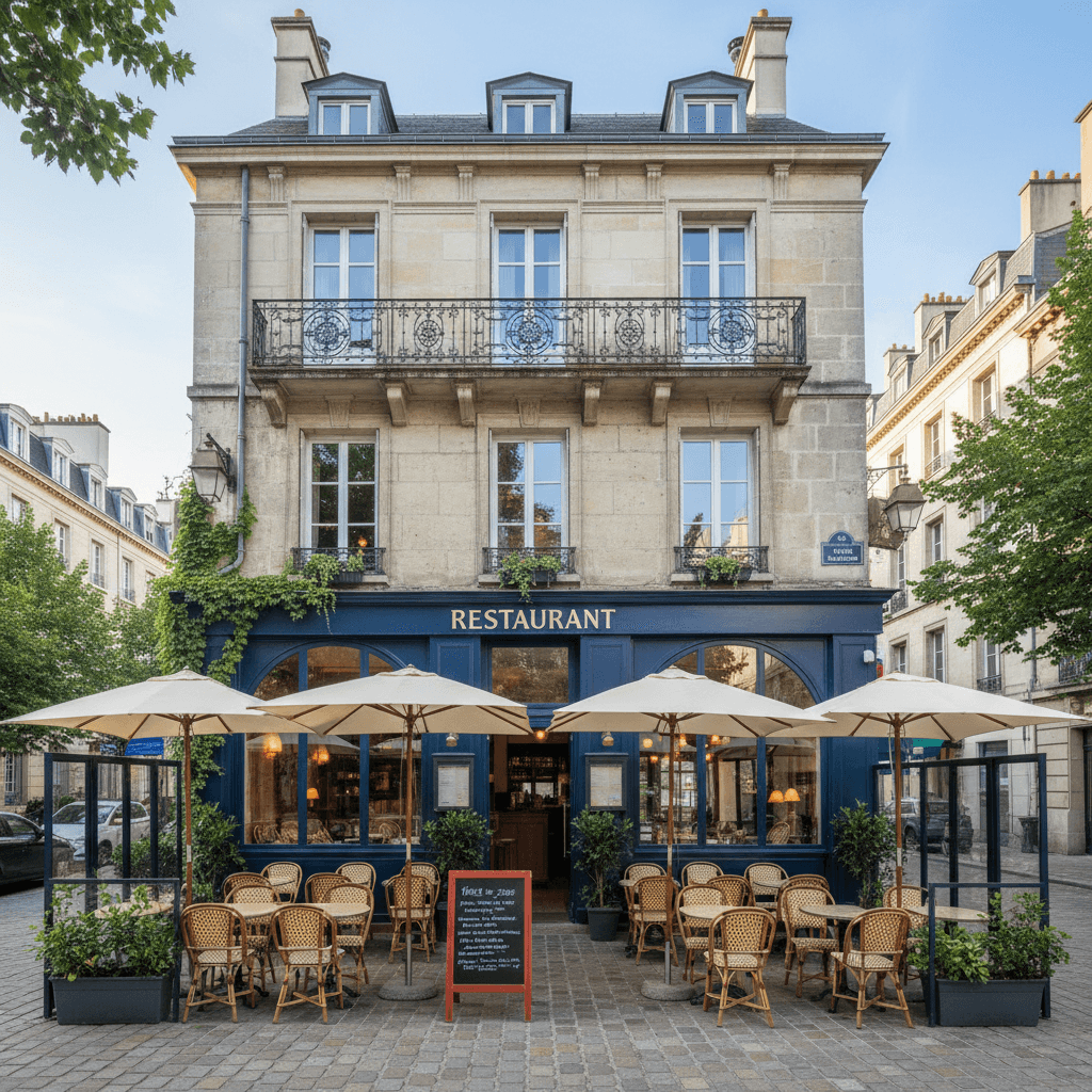 Restaurant 200m² à Nantes : terrasse - extraction