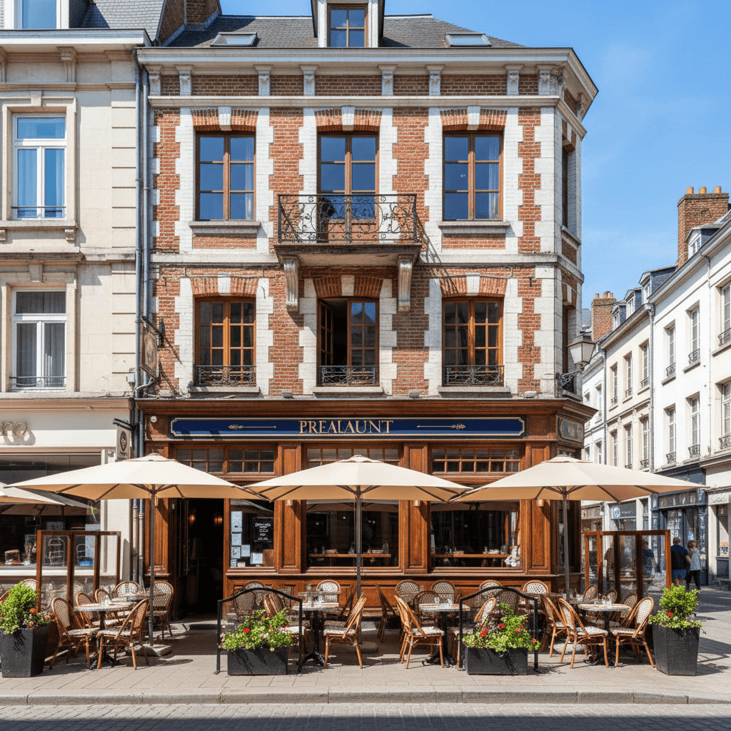 Restaurant à Lille : terrasse - extraction