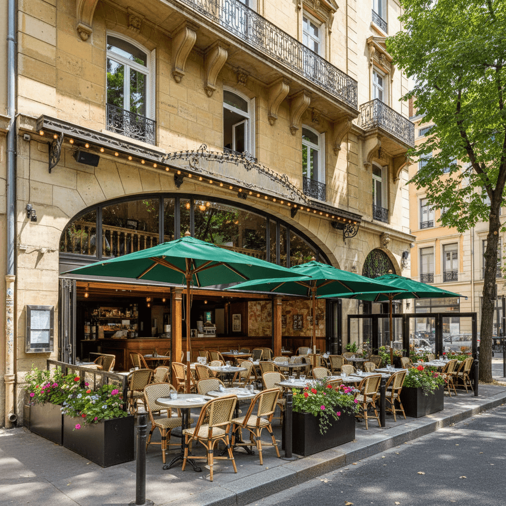 Restaurant 100m² à Lyon : terrasse - licence IV