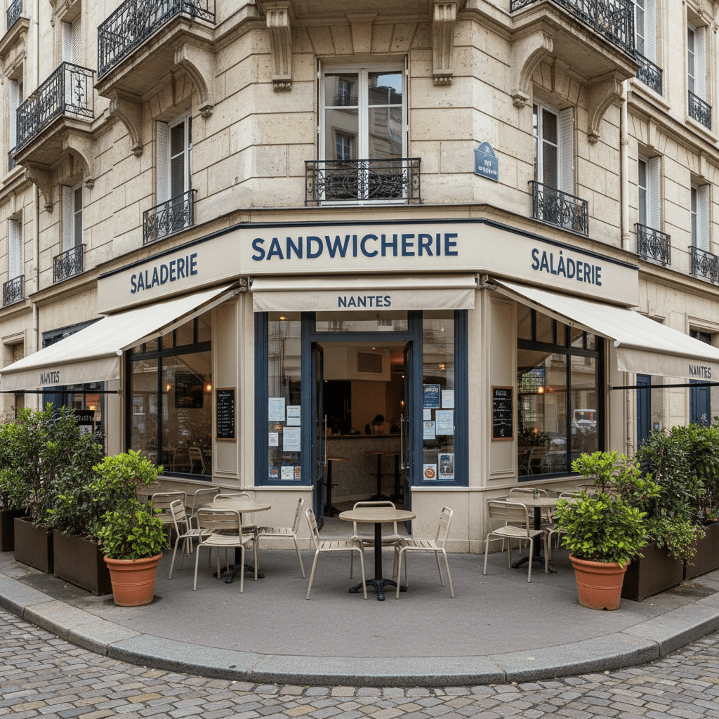 Snack 150m² à Nantes : terrasse - extraction