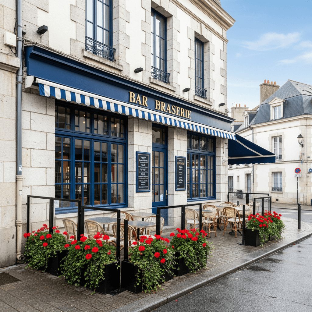 Bar-brasserie 48m² à Nantes : terrasse