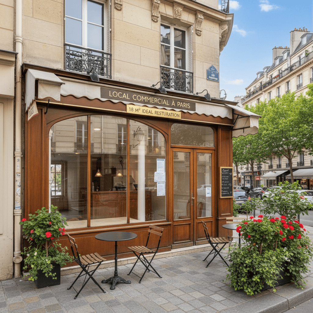 Local Commercial à Paris - 18 m² Idéal Restauration